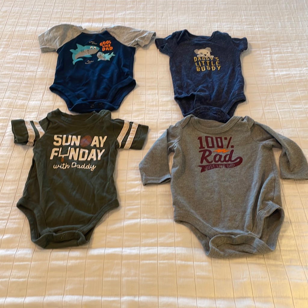 Bundle Baby Boys 03 Months Rompers Dad